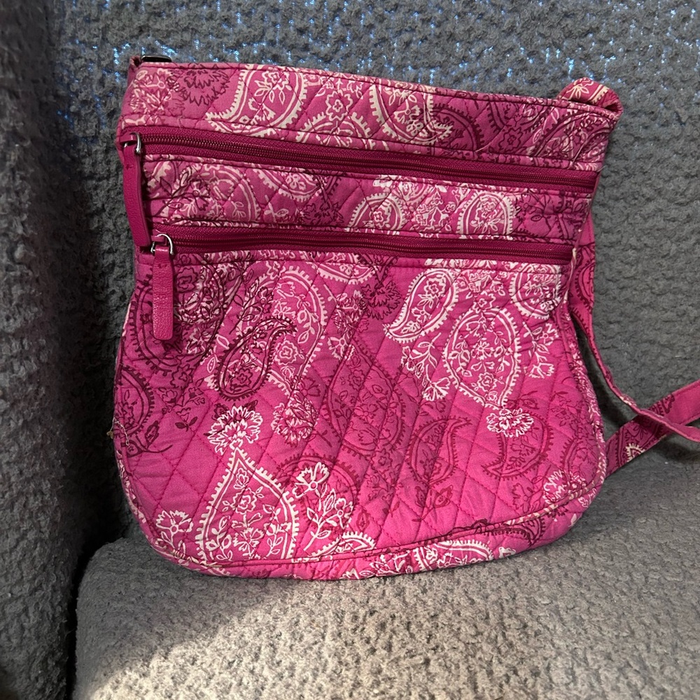 Vera Bradley Raspberry Paisley Crossbody Bag